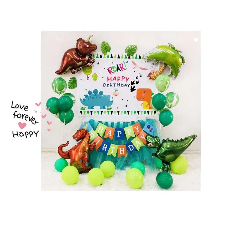 

8-Season Summer Jungle Party Dinosaur Foil Balloon Boys Animal Balloons Boy or Girl Festival Gift Dinosaur Birthday Party Toys