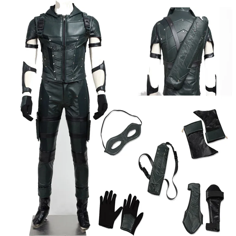 Популярный костюм для косплея из фильма Зеленая Стрела сезон 4 Оливер Квин