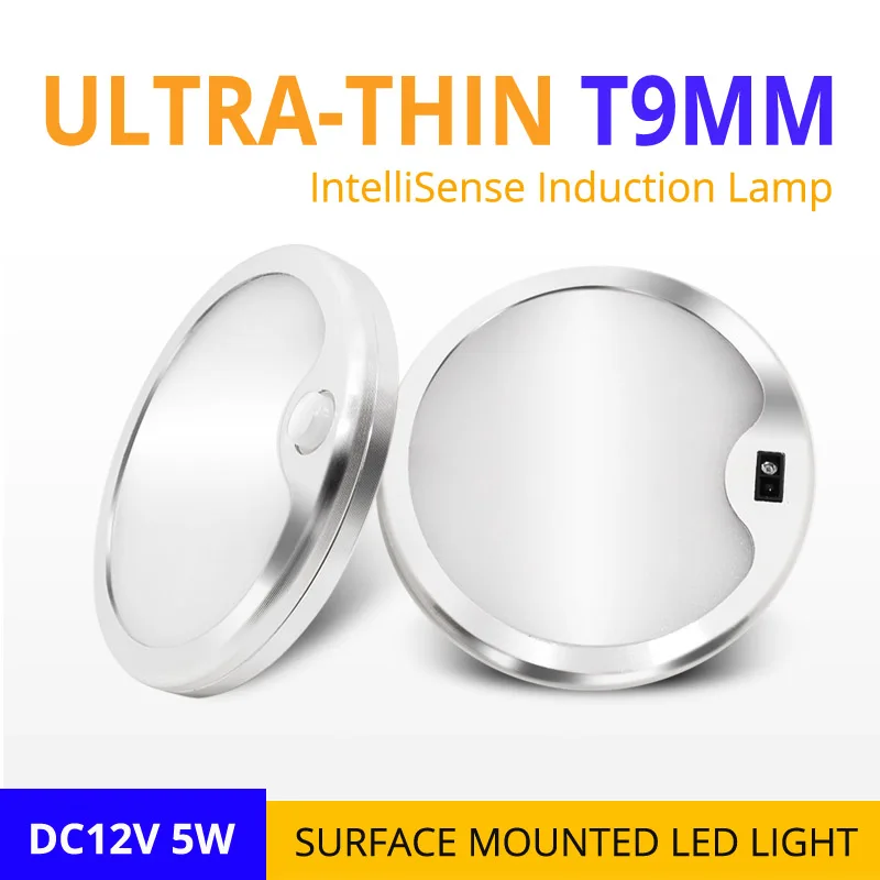 Ультратонкий Светодиодный потолочный светильник IntelliSense 5 Вт 12 в пост. Тока 4