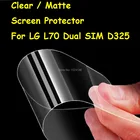 Новинка, прозрачнаяантибликовая матовая защитная пленка HD для LG Optimus L70 D325, защитная пленка с двумя SIM-картами и салфеткой для очистки