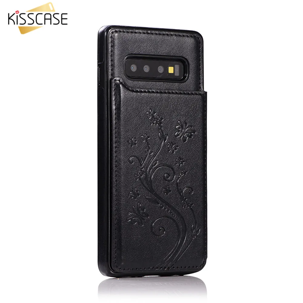 Чехол KISS в винтажном стиле из искусственной кожи чехол s для samsung Galaxy S8 S9 S10 Plus S10e слот для карт чехол для телефона samsung Note 9 8 чехол