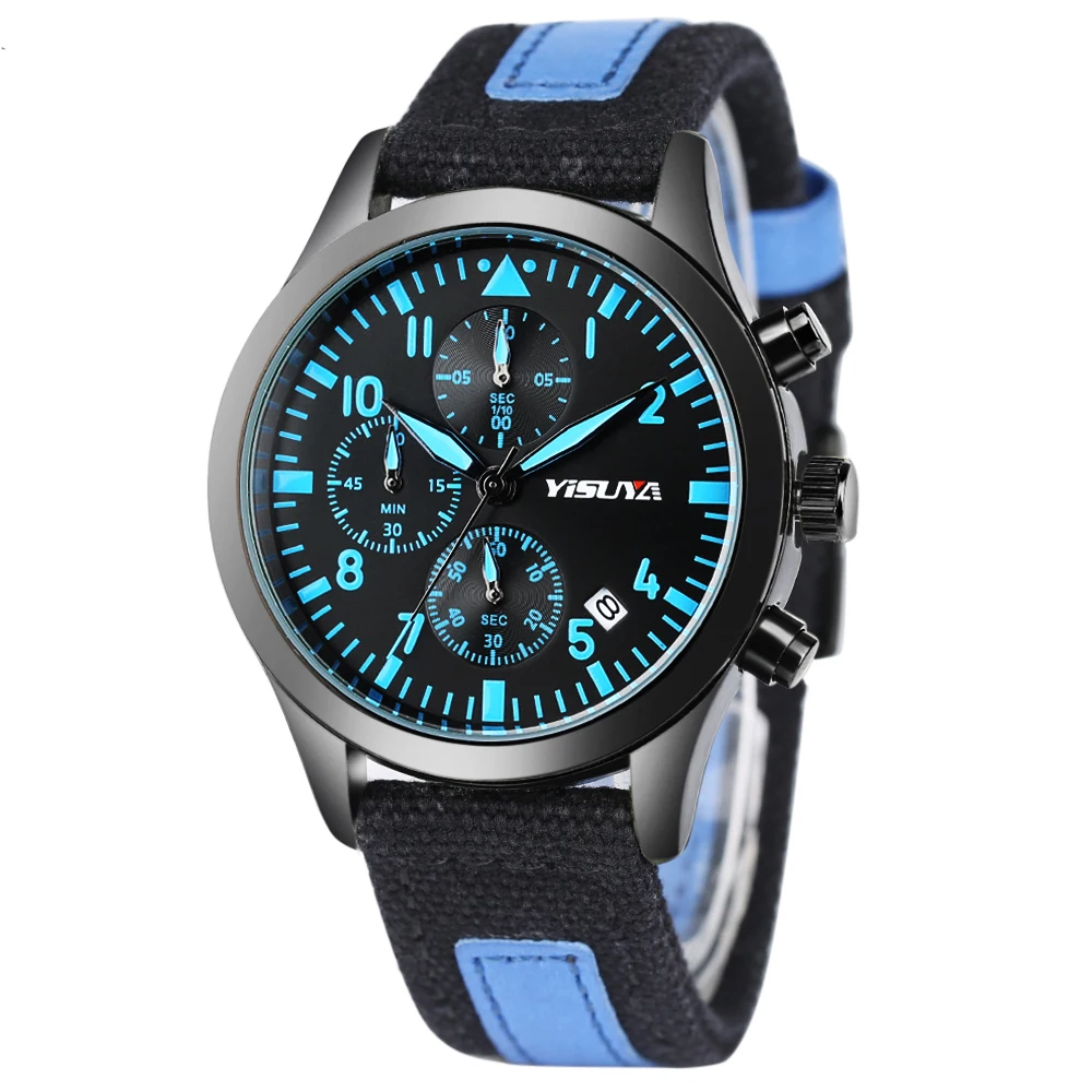 

Mens Watch Army Sport Analog Day Date Quartz Pilot Stylish Male Luminous Chronograph Aviator relogio masculino