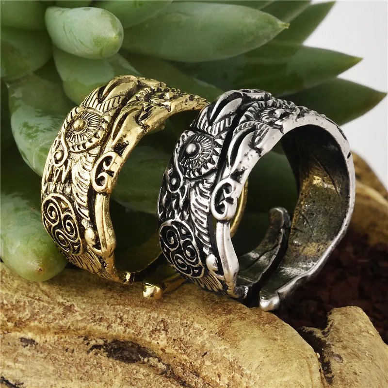 Норвежский викинг Odin руны кольца для лучшего друга подарок ювелирные изделия