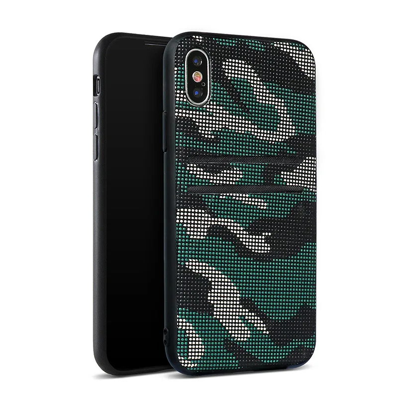 Новый камуфляжный чехол для мобильного телефона с двумя картами iPhone 6/7/8 Plus TPU + PC PU
