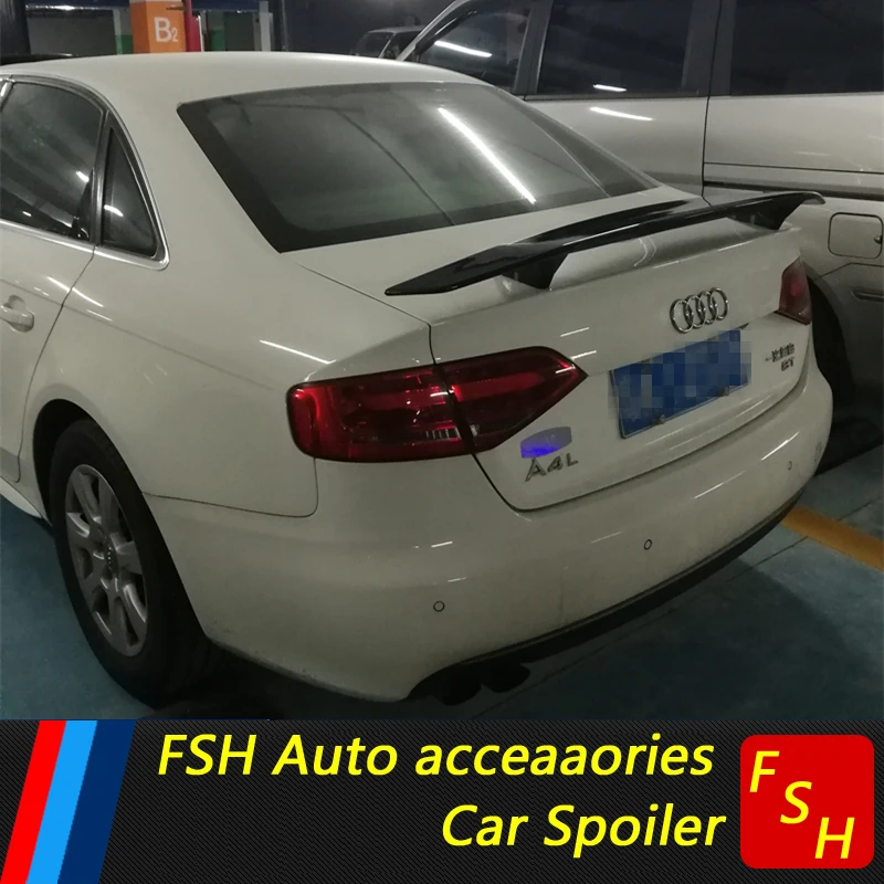 Спойлер для Audi A3 A4 A5 A6 ABS Материал заднее крыло автомобиля праймер цвет задний