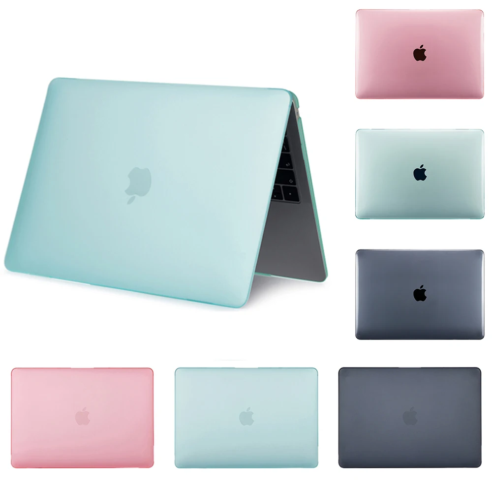Прозрачный матовый чехол для Apple Macbook Air Pro Retina 11 12 13 15 ноутбука New A1932|Сумки и чехлы
