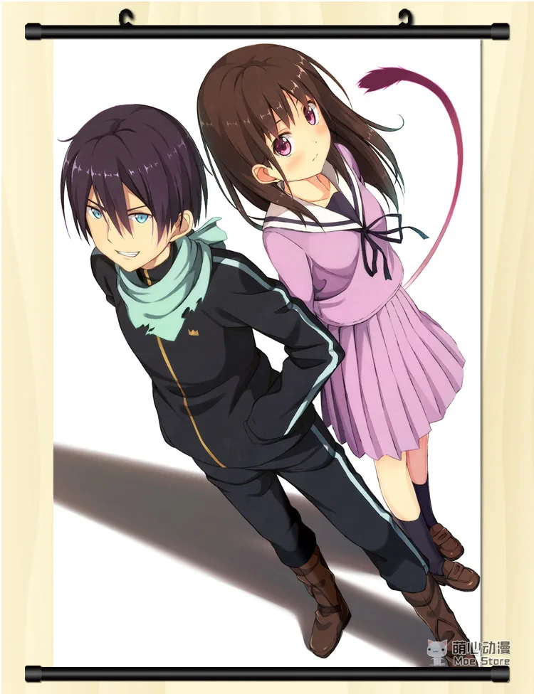 Японское аниме Noragami YATO &amp Iki Hiyori Yukine Нора домашний декор настенный свиток | Дом и