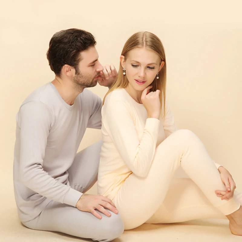 Зимнее женское термобелье удобные хлопковые подштанники женский и мужской