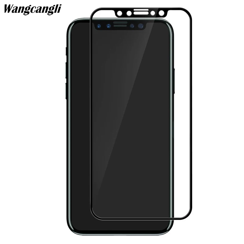 Wangcangli 3d закаленное стекло для iphone x полное покрытие протектор экрана 4d стеклянное