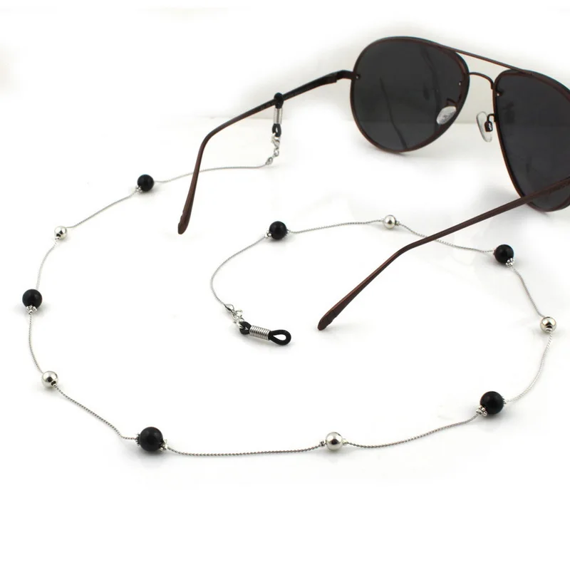 Для женщин ручной работы очки цепи имитация жемчуга бисером Eyewears солнцезащитные
