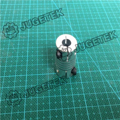 

Flexible Clamping Coupler 8mm Shaft to 8mm w/ clamping screws