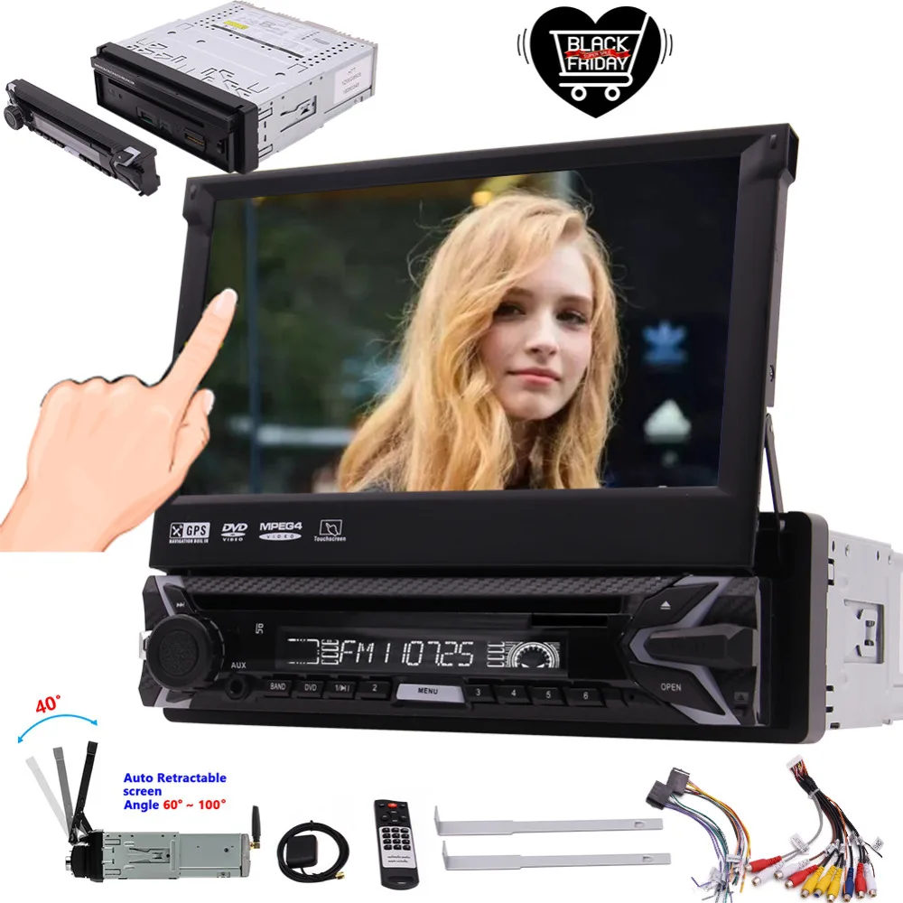 Автомобильный DVD-плеер с емкостным сенсорным экраном 7 дюймов 1 Din | Автомобили и