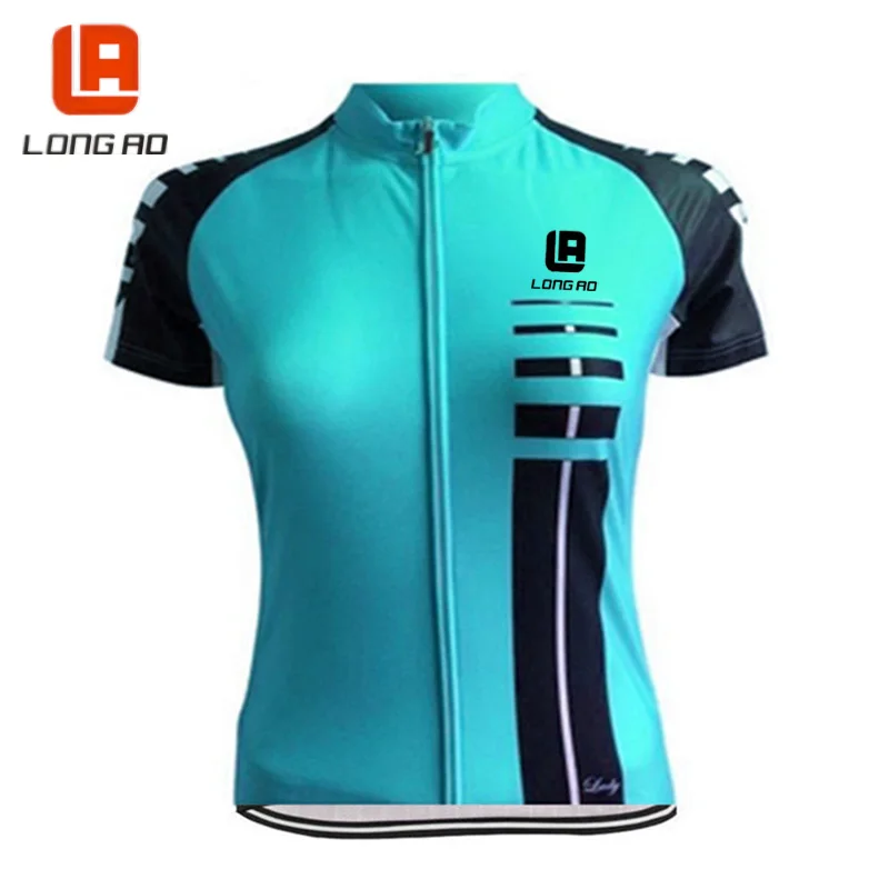 Веломайка LONG AO мужская с коротким рукавом одежда для езды на