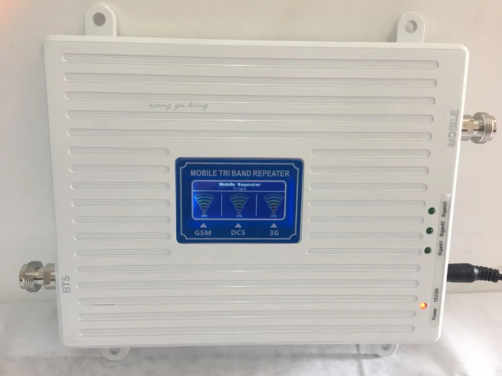 Усиление 70 дБ 2G 3G 4G трехдиапазонный мобильный усилитель сигнала повторитель для