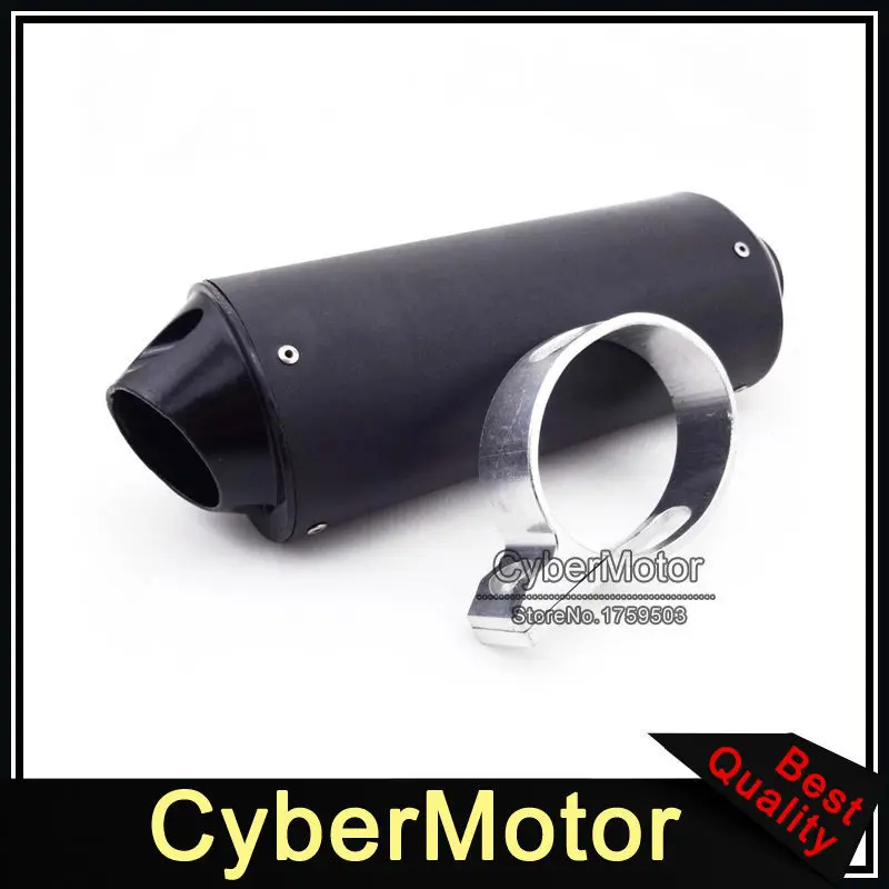 Motorcycle Black 38mm Exhaust Muffler For 110cc 125cc 140cc 150cc 160cc CRF50 XR50 KLX110 Thumpstar SSR Pit Dirt Trail Bike|exhaust muffler|38mm
