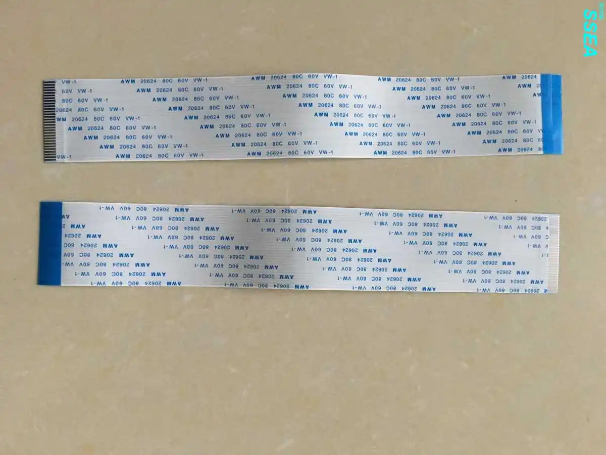 Новый кабель WZSM FFC FPC 1 0 мм Шаг обратный 5pin 6pin 8pin 10pin 12pin 14pin 15pin 20pin 24pin 30pin Длина 500
