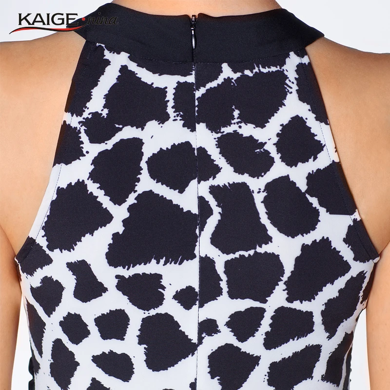 Кайге. Нина новые модные пикантные леопардовые платье два варианта цвета утечка