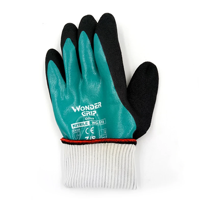 Большая пара рабочих перчаток износостойкие защитные резиновые - Фото №1