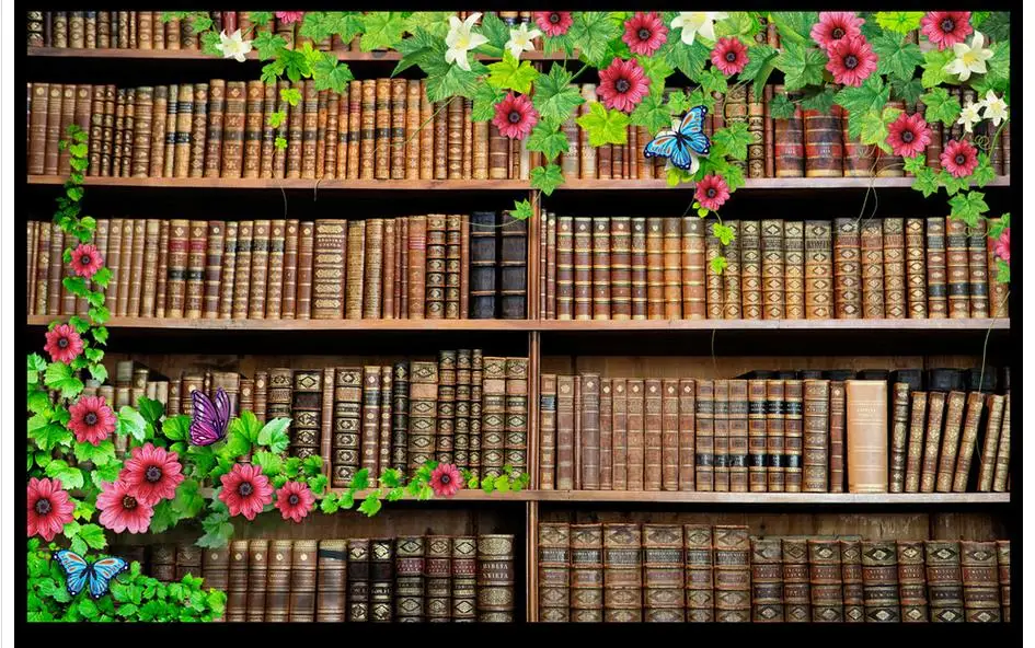 3D photo wallpaper custom 3d wall mural fashion Rose 3 d TV setting shelf paper living room | Обустройство дома