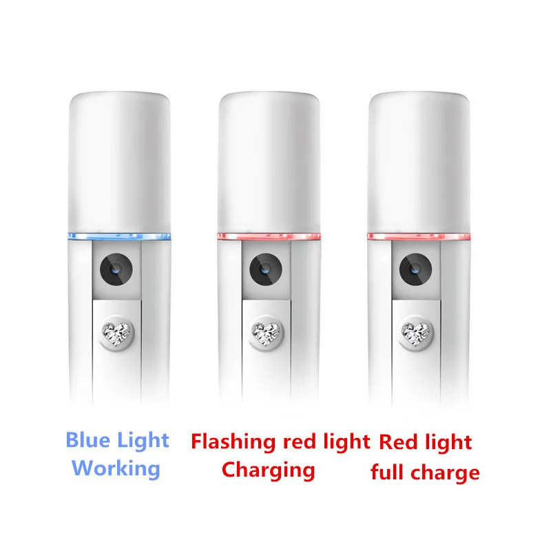 Новый Красота распаривания лица метр зарядка через usb Портативный нано-спрей для