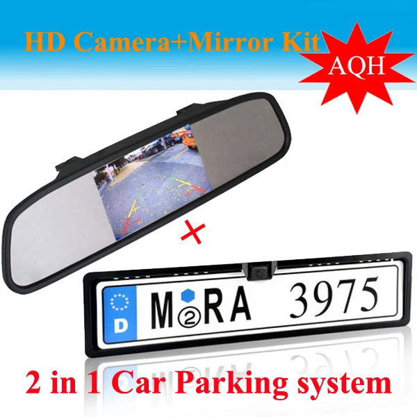 4.3 Inch TFT LCD Color Display Screen Car Camera Rear View with Monitor + Night Vision Reversing Reverse | Автомобили и мотоциклы