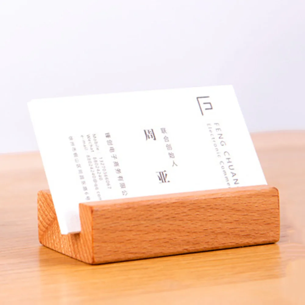 Держатель для карт крафт Стенд бизнес деревянные вечерние обеденные номера