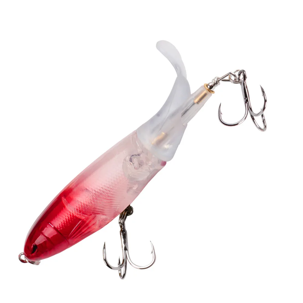 Whopper Plopper жесткая приманка карандаш для рыбной ловли ВИБ вращающийся мягкий хвост