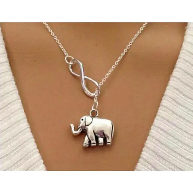 

Женское Ожерелье 2018 Ретро металлическое ожерелье в форме слона