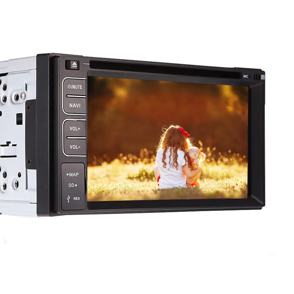 Музыка 6 2 дюйм Радио Стерео gps карта Автомобильный DVD Аудио двойной Din навигатор PC