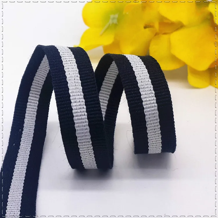 Корсажная лента в черно белую полоску 3/8 дюйма 10 мм|grosgrain ribbon|striped grosgrain ribbonribbon wedding