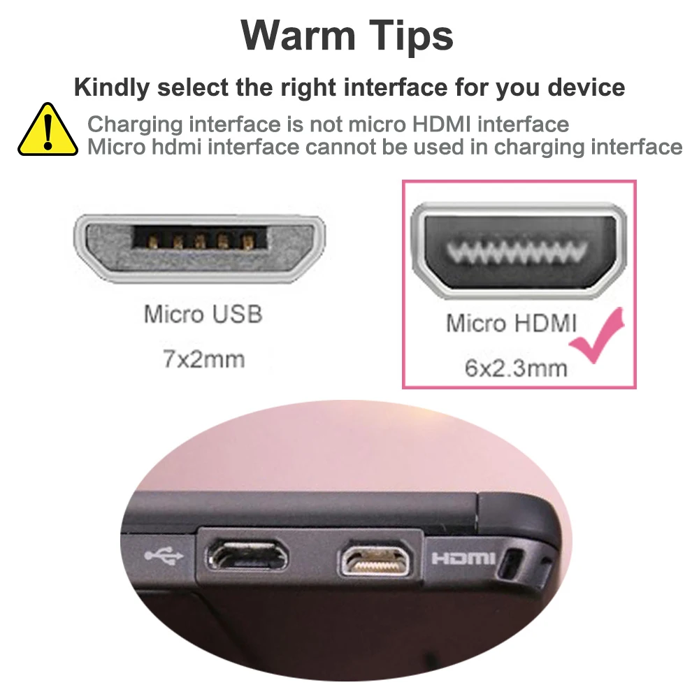 Кабель Micro HDMI 1/2/3/5 М 3D 1080P HDTV Male High Premium позолоченный адаптер для планшета Camera PC