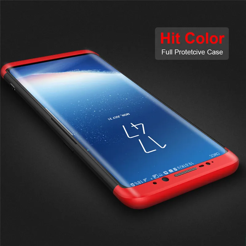 360 Degree Protection Case For Samsung Galaxy S8 plus Cover Luxury Plastic Hard Shockproof Back S7 edge Cases |