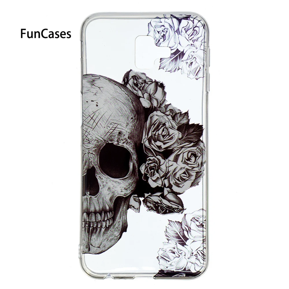 Coque чехол для телефона samsung Galaxy J4 плюс Чехол из мягкого силикона ТПУ с рисунком