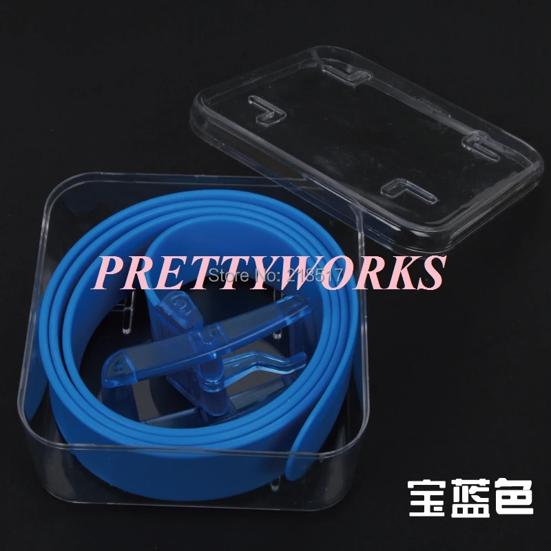 Пояс унисекс карамельный цвет пояс пластиковый Желейный гипоаллергенный ремень