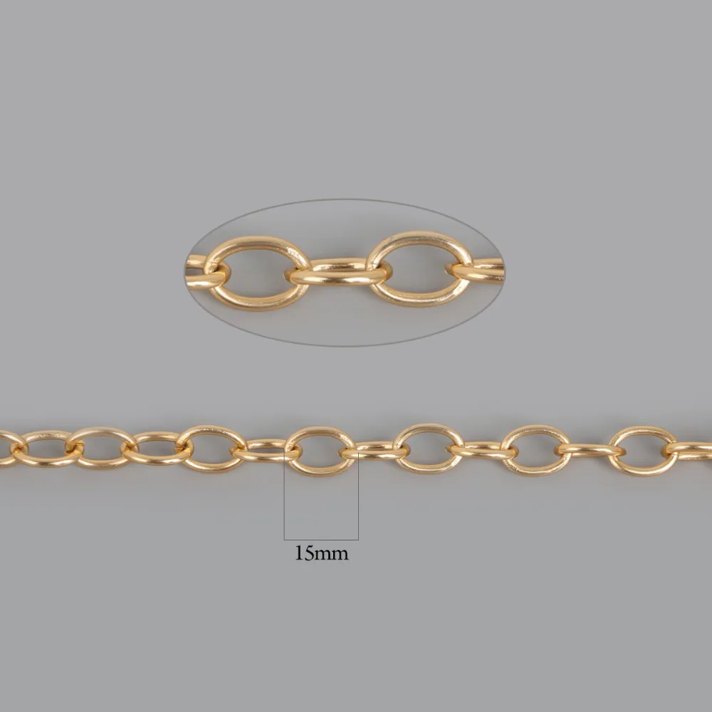 Алюминиевая цепочка O-образной формы латунная фурнитура для изготовления