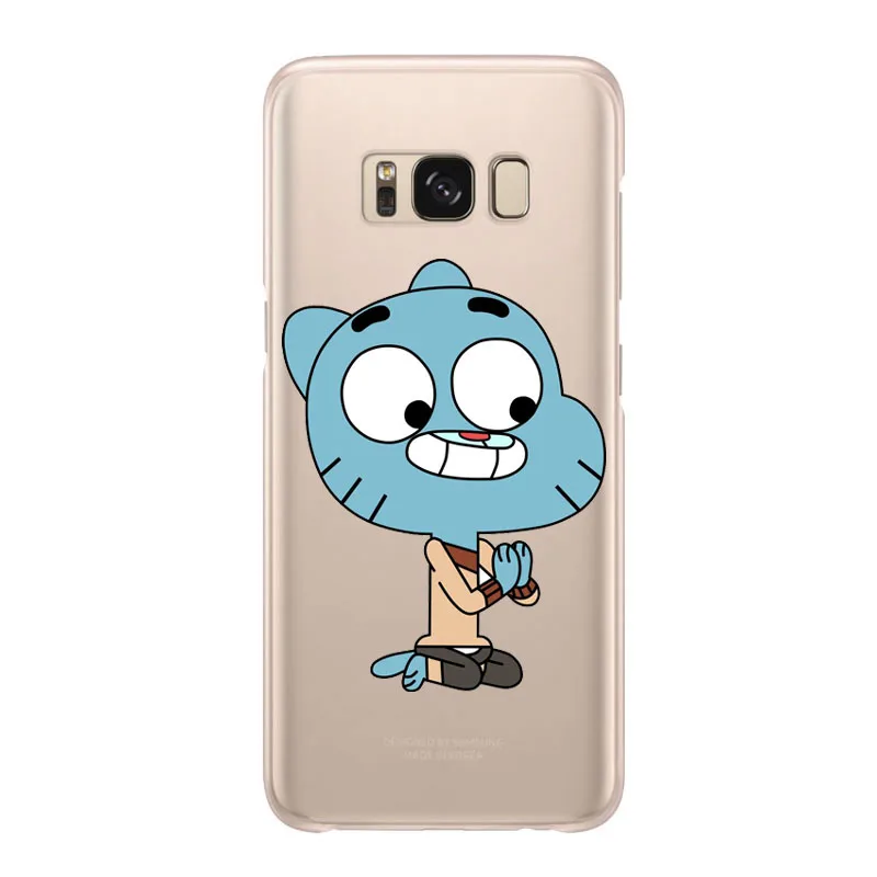 Аниме ТВ удивительный мир Gumball программный телефон задняя крышка для samsung S7 S8 S6