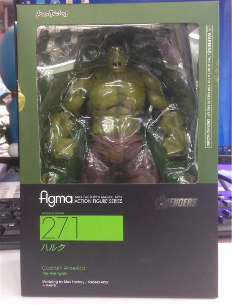 Marvel Мстители Figma Халк Аниме подвижная фигурка героя игрушка кукла модель 17 см |