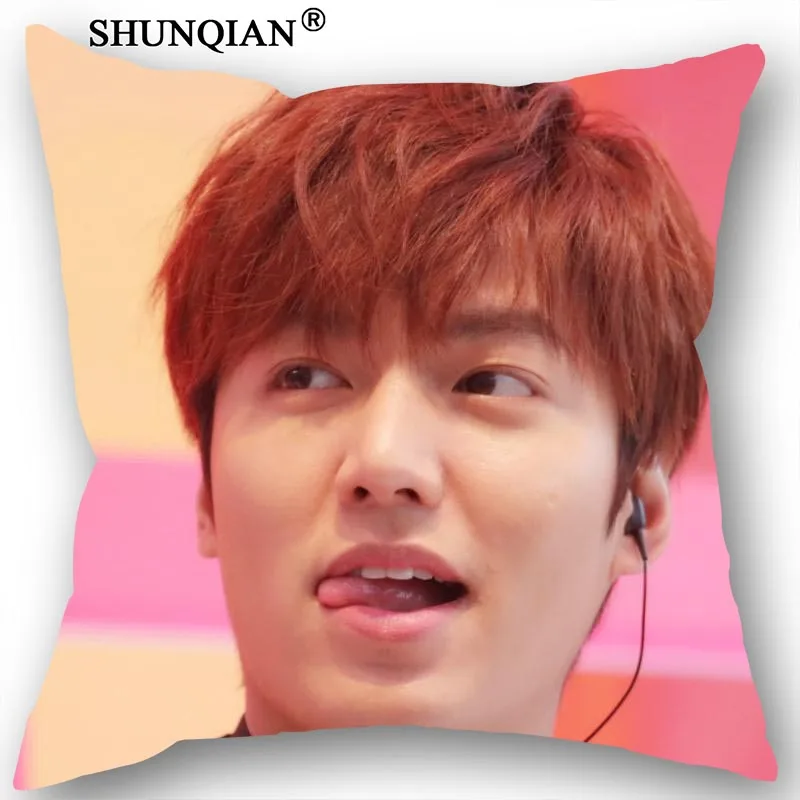 Горячая Распродажа наволочки на заказ Lee Min Ho 35x35 см односторонние чехлы подушки