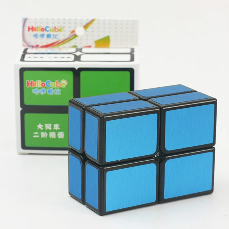 Совершенно новый HelloCube плоский 2x2 зеркальный матовый волшебный куб головоломка 2