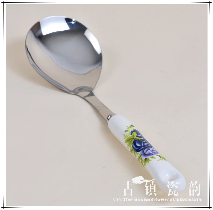 Полноценно костяного фарфора Голубая роза 6 шт кухонная техника набор утварь из