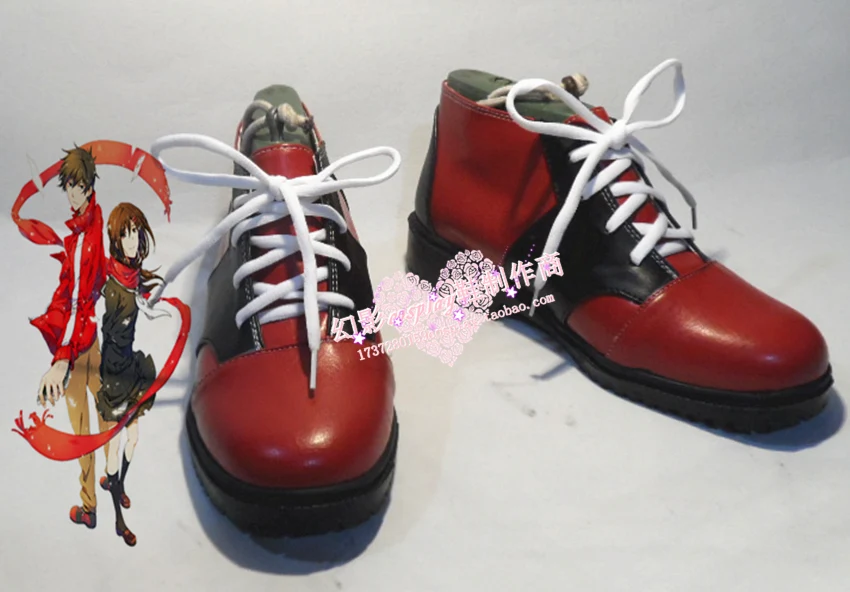 

Kagerou Project Kisaragi Shintaro Red Short Cosplay Shoes Boots H016