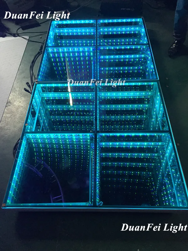 Бесплатная доставка 10 шт./лот 432 шт. 3d Зеркало led 1 м x Пол dmx авто танцпол для