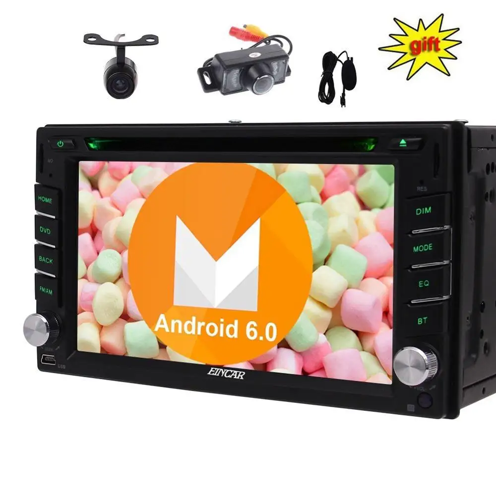 Eincar Android 6 0 gps автомобильный стерео 2 din Автомобильный плеер DVD CD Авторадио Wifi