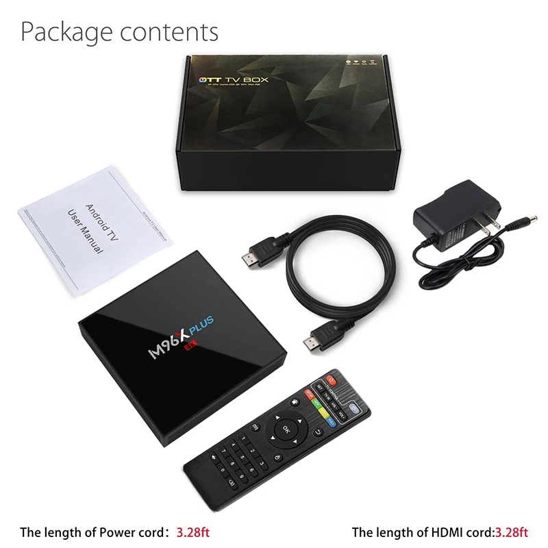 M96X PLUS Smart TV Box 2 Гб 16 Adroid 7 1 S912 Восьмиядерный медиаплеер 4G/5G Wifi 4K 3D ТВ приемник PK T95Z