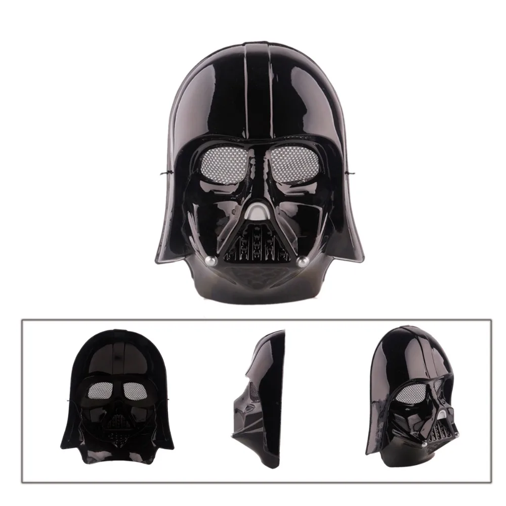 2 шт./лот ПВХ Хэллоуин Звездные войны маска led освещение вечерние Косплей черная