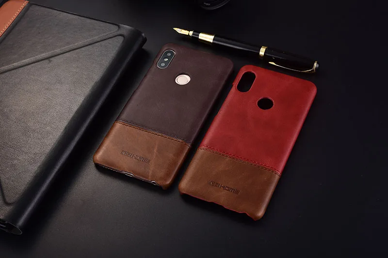 Чехол для Xiaomi Redmi 6 Pro KEZiHOME, роскошный хит цвета, натуральная кожа, твердая задняя крышка, Капа для Redmi 6 Pro 5,84 '', чехол для телефона s