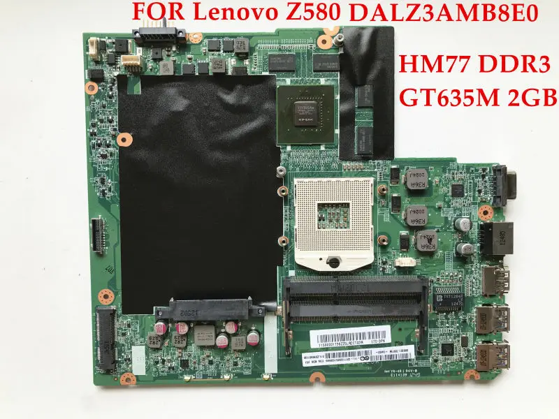 Высокое Качество для Lenovo Ideapad Z580 DALZ3AMB8E0 LZ3A HM76 PGA989 N13P GLR A2 GT635M 2 ГБ 100% полностью