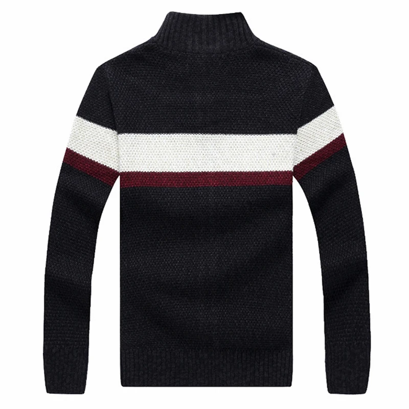 Модный свитер для мужчин лоскутный полосатый кардиган Мужской Повседневный