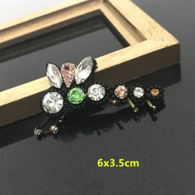 1 шт. пчелы божьи коровки животные Патчи 3D ручной работы горный хрусталь бисером