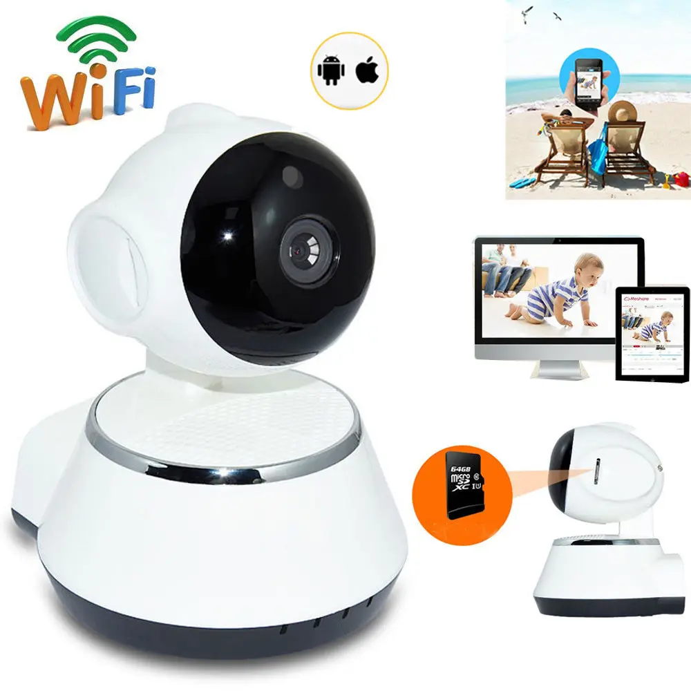 HD 1080P 960P 720P WIFI Беспроводная панорамированная ip камера видеонаблюдения ночного